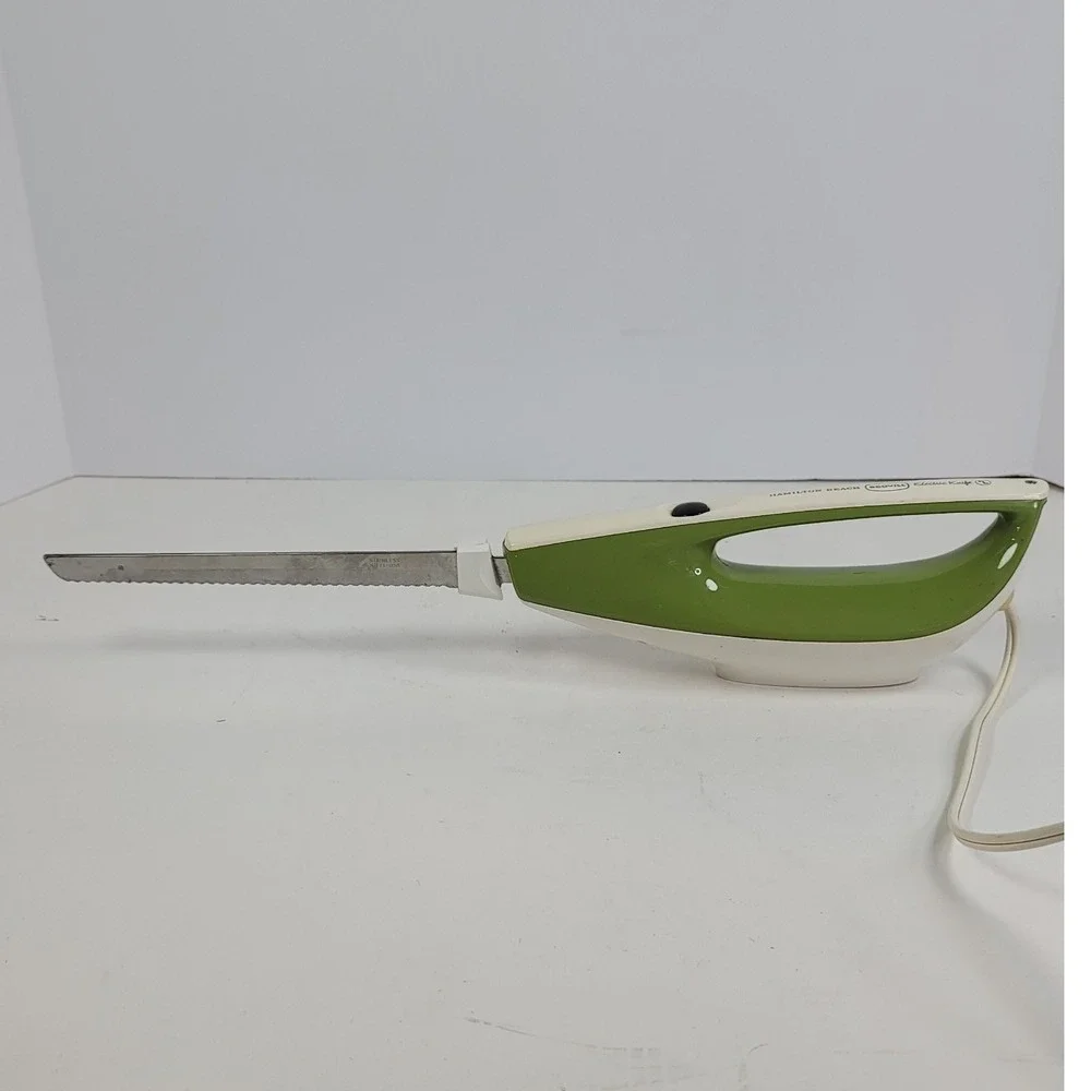 Vintage Hamilton Beach Scovill Electric Knife Avocado Green Model 293-1 USA Made